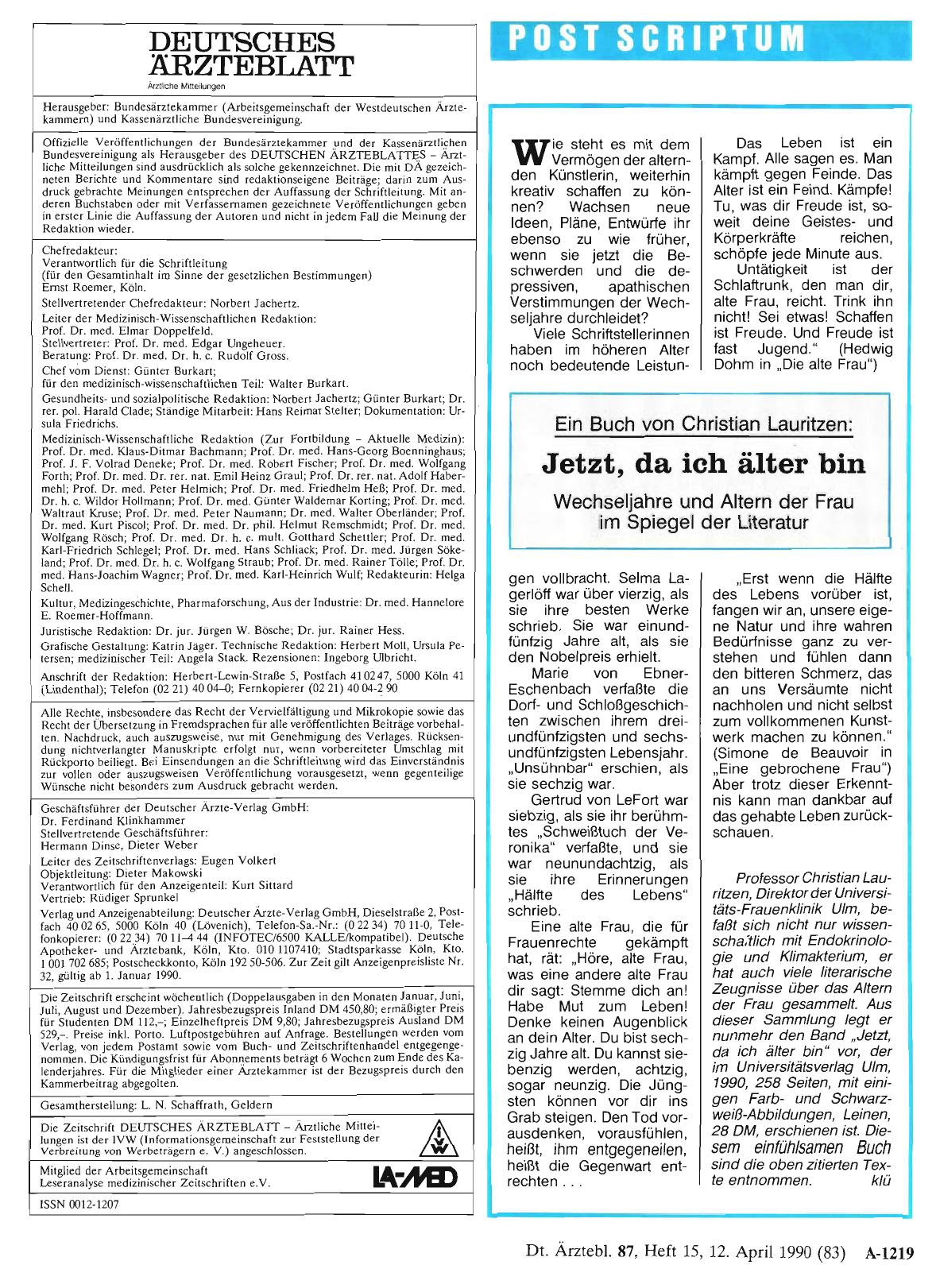 Vorschauseite 1: Jetzt, da ich älter bin