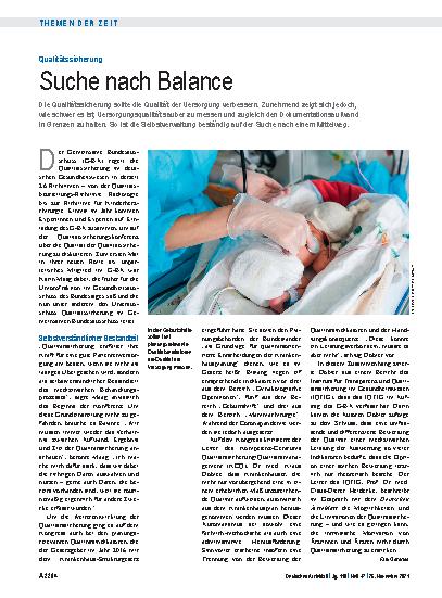 Vorschauseite 1: Qualitätssicherung: Suche nach Balance