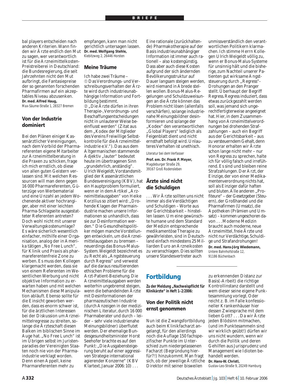 Vorschauseite 1: Fortbildung: Von der Politik nicht ernst genommen