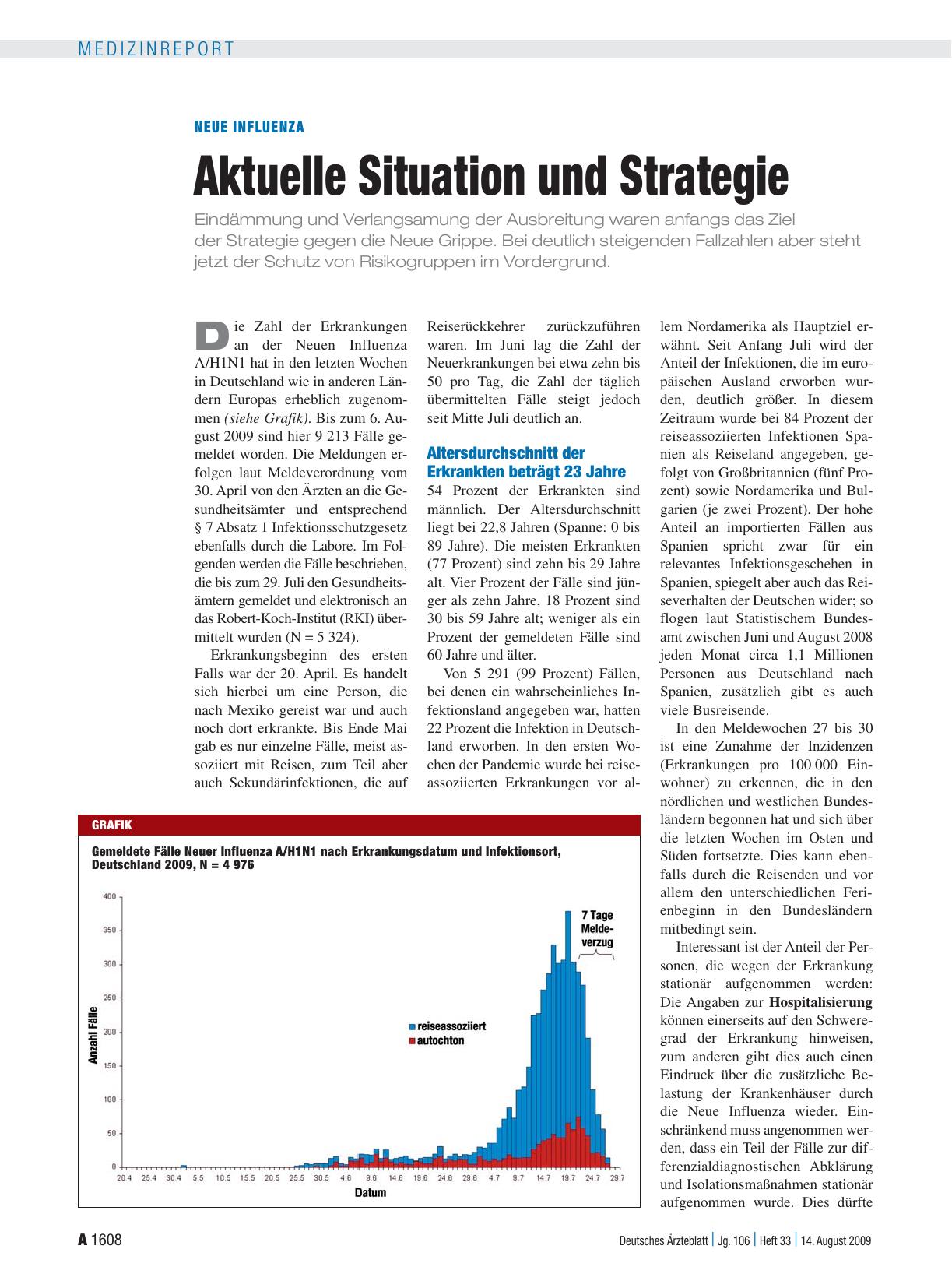 Vorschauseite 1: Neue Influenza: Aktuelle Situation und Strategie