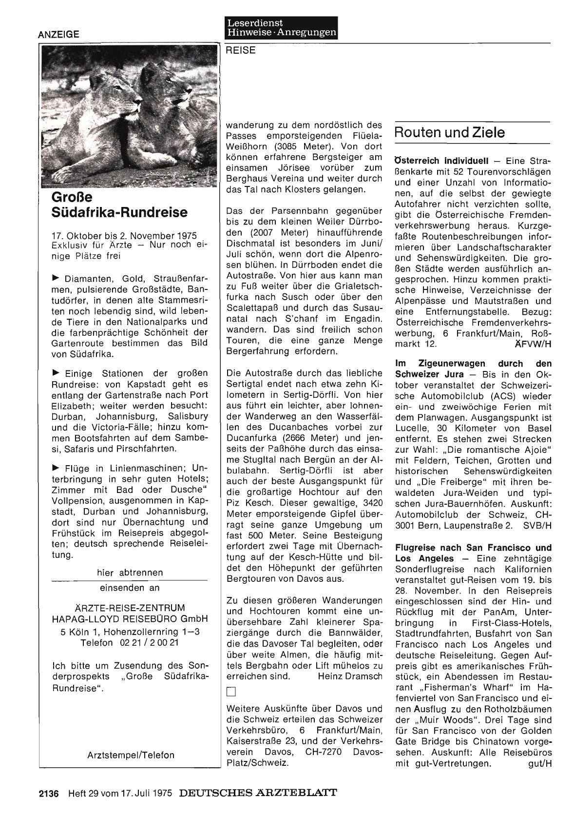 Vorschauseite 1: Routen und Ziele