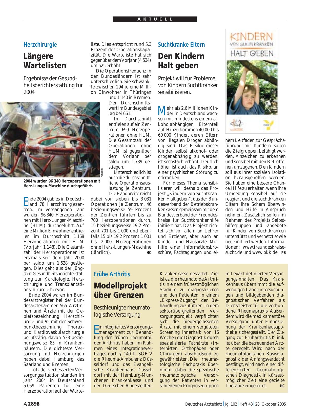 Vorschauseite 1: Suchtkranke Eltern: Den Kindern Halt geben
