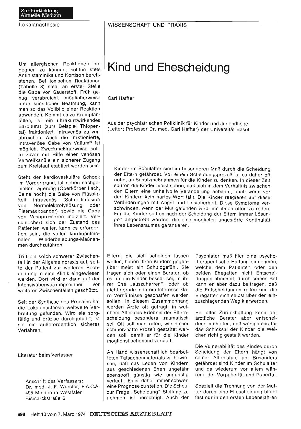 Vorschauseite 1: Kind und Ehescheidung