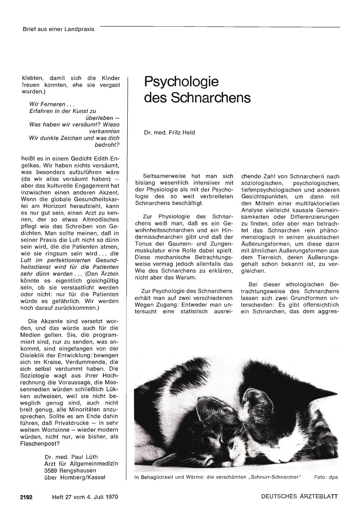Vorschauseite 1: Psychologie des Schnarchens