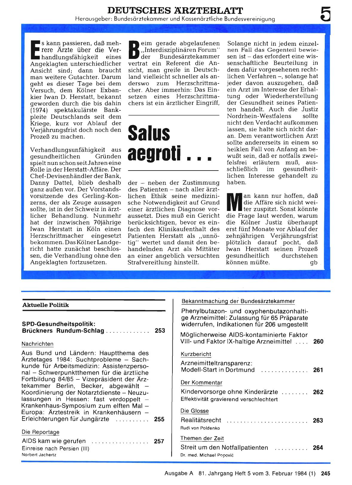 Vorschauseite 1: Salus aegroti