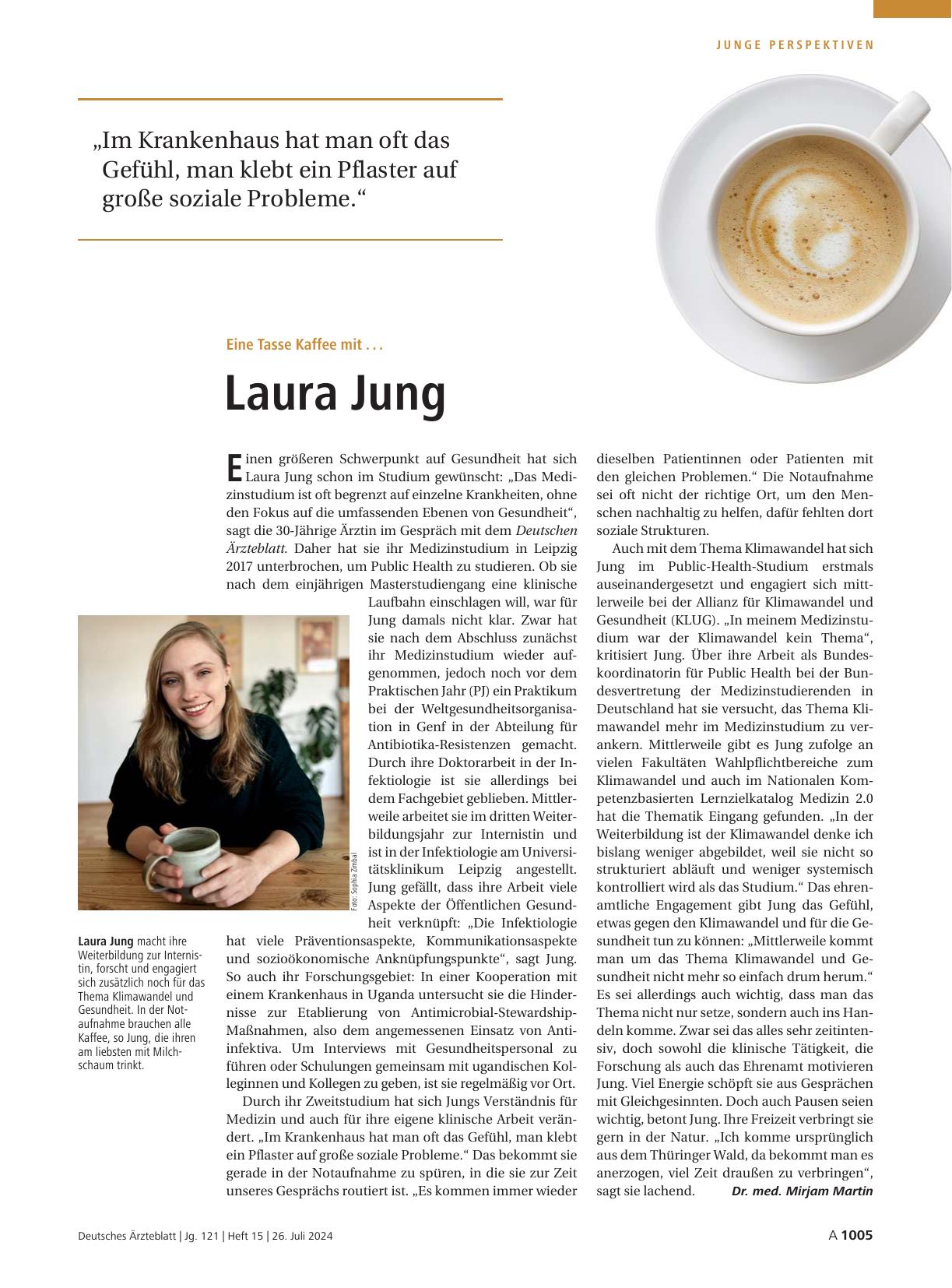 Vorschauseite 1: Eine Tasse Kaffee mit. .. Laura Jung