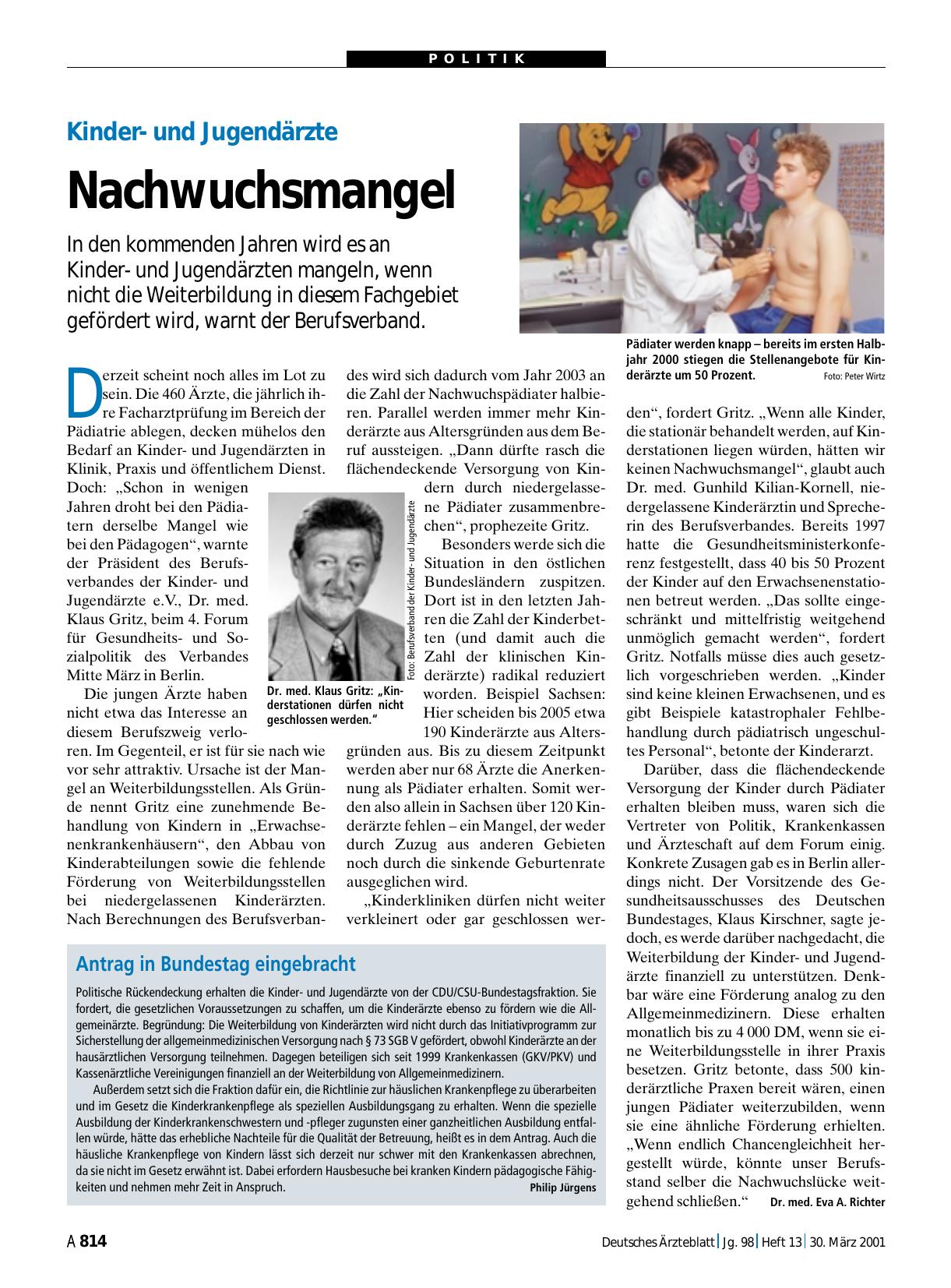 Vorschauseite 1: Antrag in Bundestag eingebracht