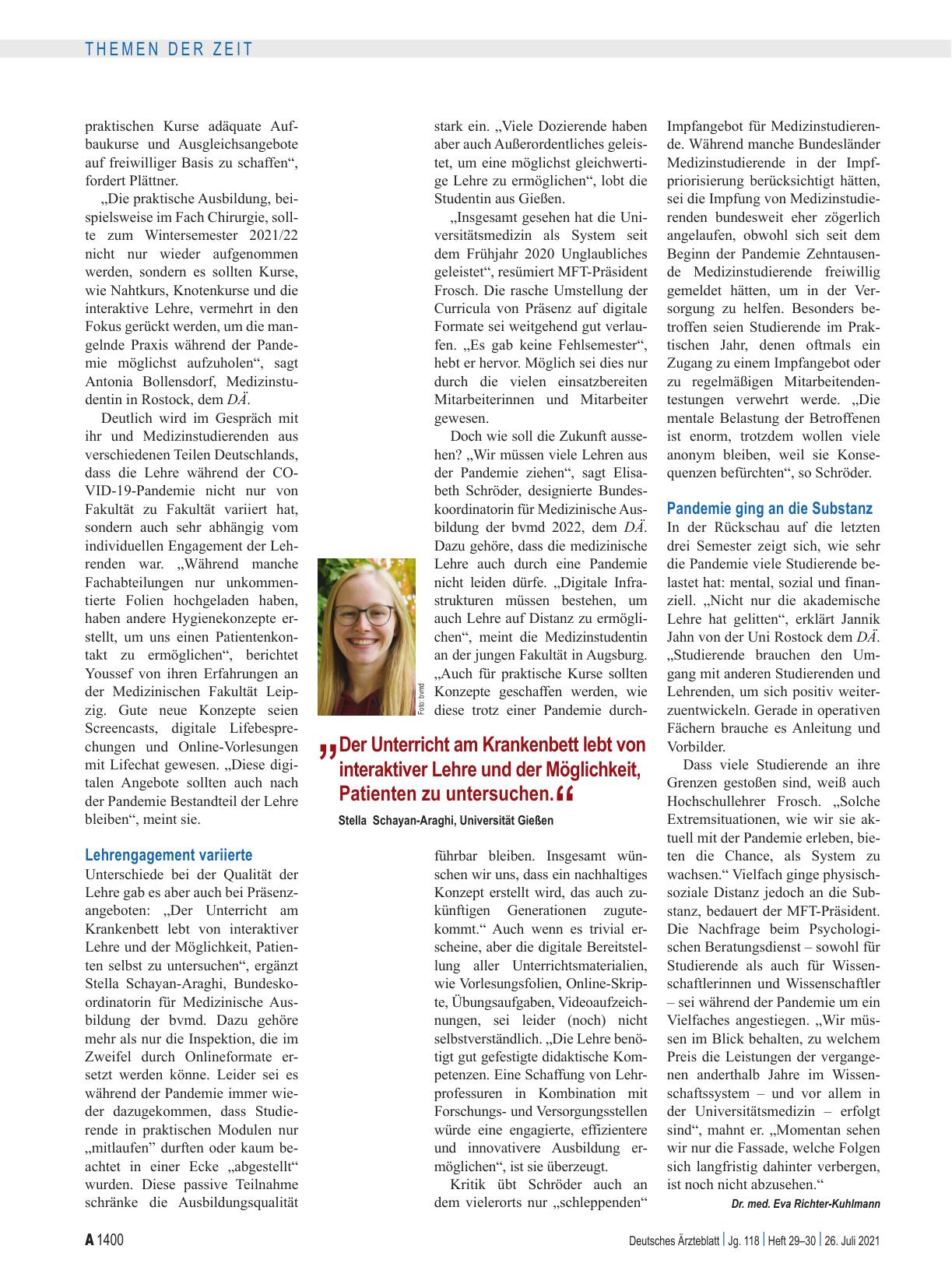 Vorschauseite 5: Medizinstudium 2021/22: Zurück in die Zukunft