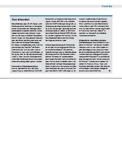 Vorschauseite 1: Kurz informiert