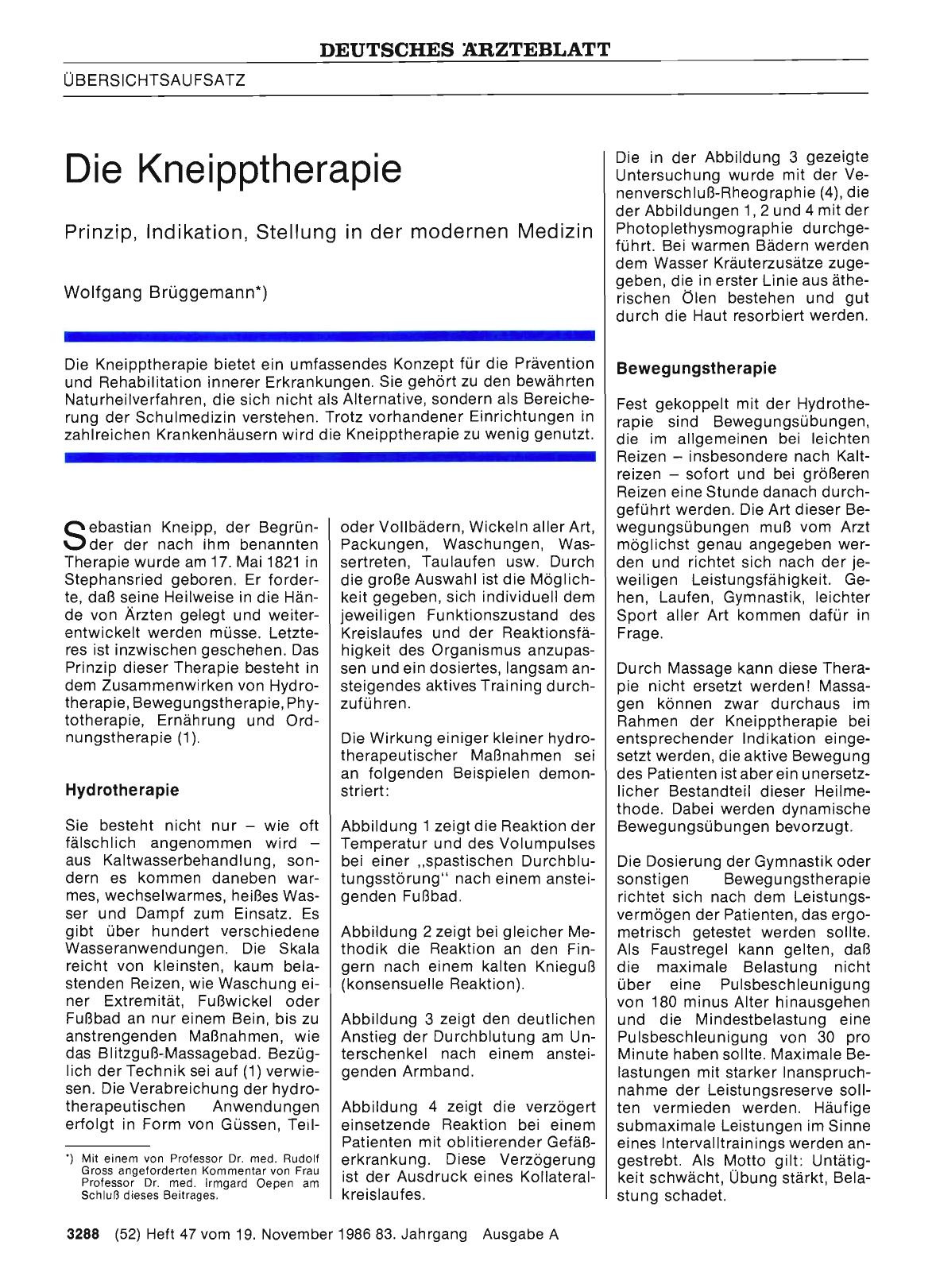 Vorschauseite 1: Die Kneipptherapie