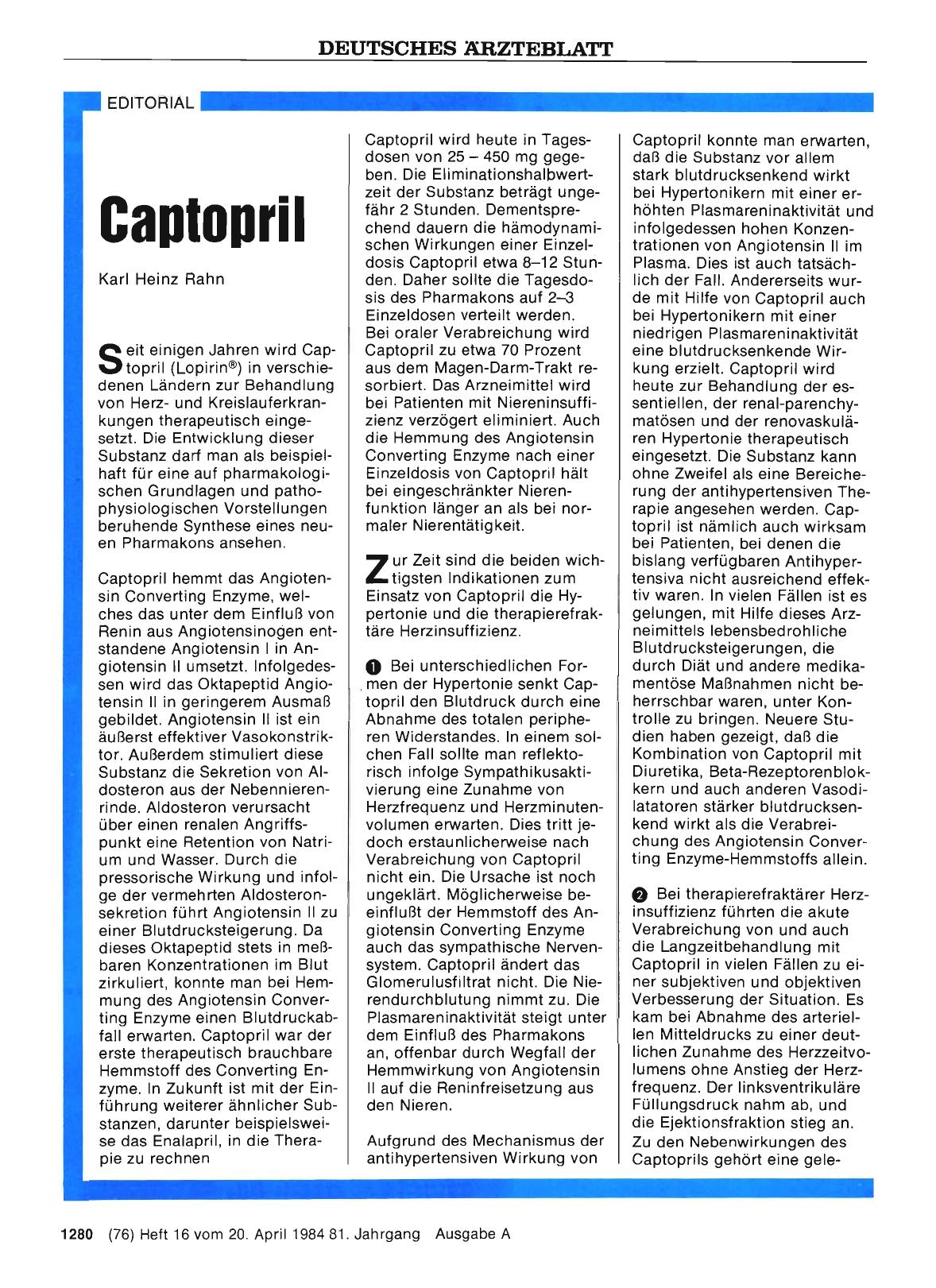 Vorschauseite 1: Captopril