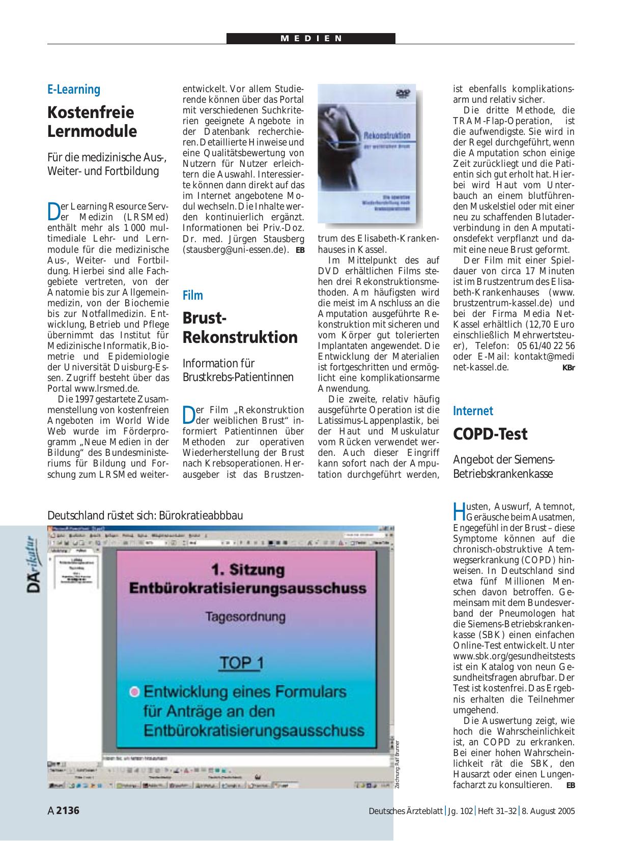 Vorschauseite 1: Internet: COPD-Test
