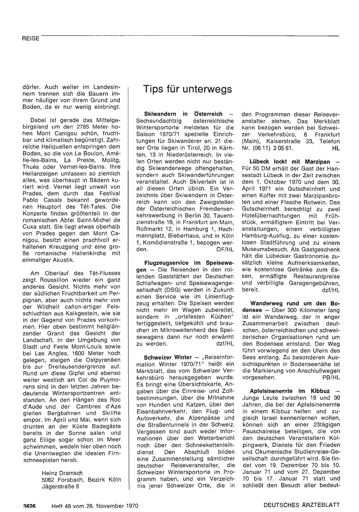 Vorschauseite 1: Tips für unterwegs
