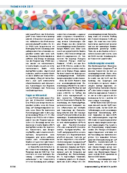 Vorschauseite 3: Arzneimittel: Sinnvolle Studien nach der Zulassung