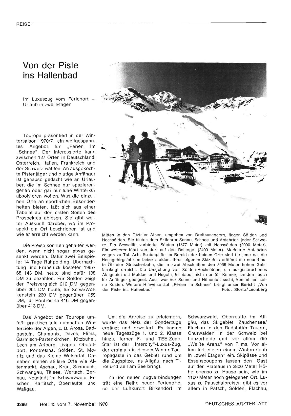 Vorschauseite 1: Von der Piste ins Hallenbad