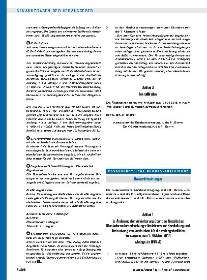 Vorschauseite 1: Artikel 1 – 9. Änderung der Vereinbarung über den Einsatz des Blankoformularbedruckungs-Verfahrens zur Herstellung und Bedruckung von Vordrucken für die vertragsärztliche Versorgu…