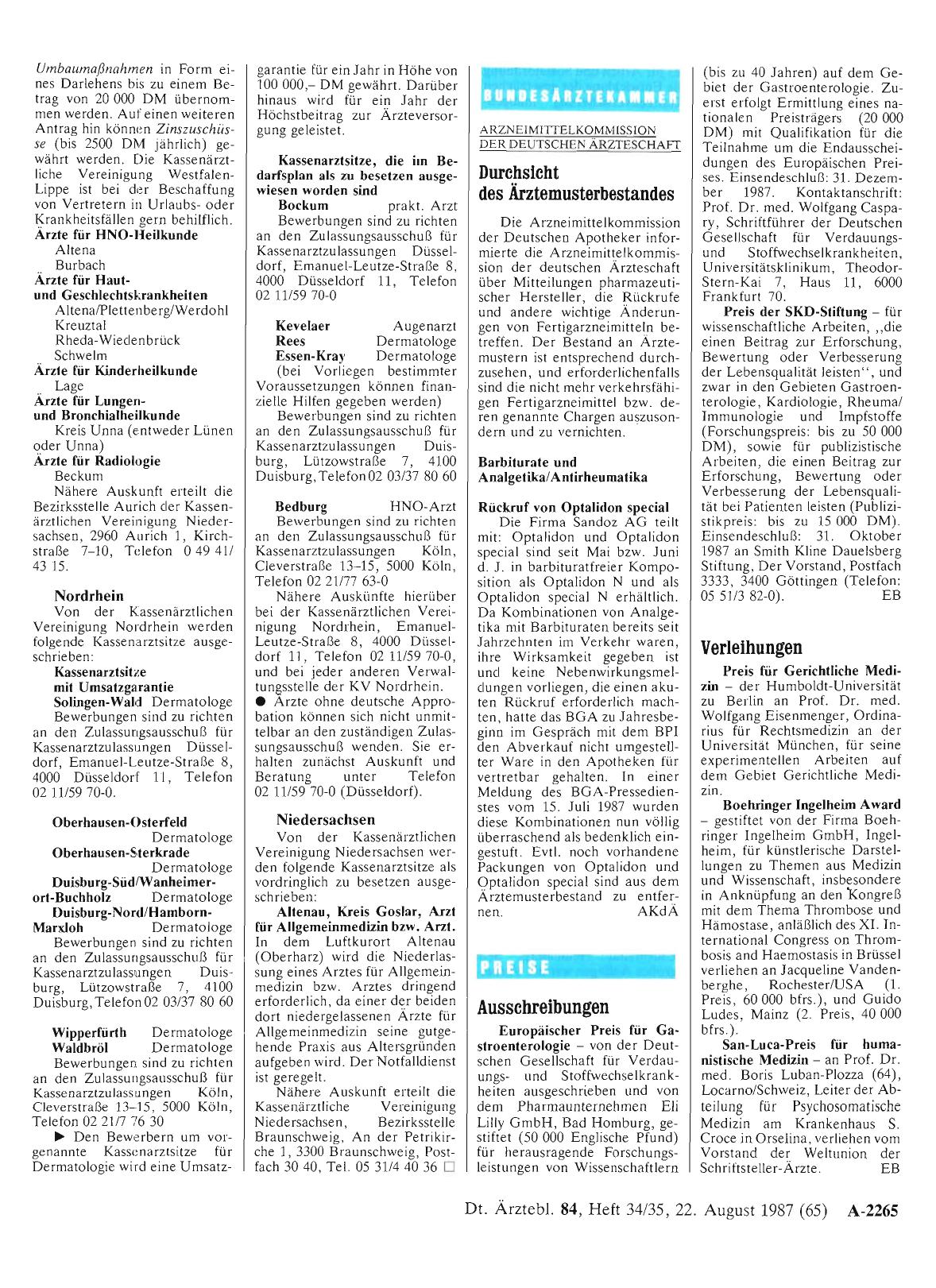 Vorschauseite 1: Preise