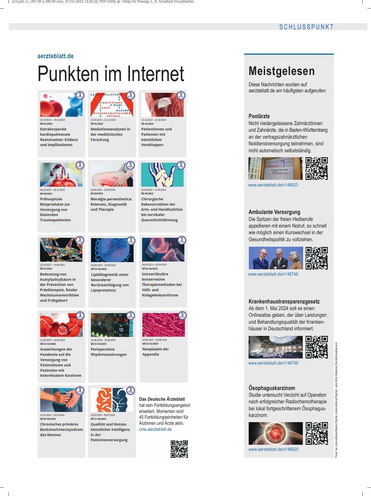 Vorschauseite 1: Meistgelesen