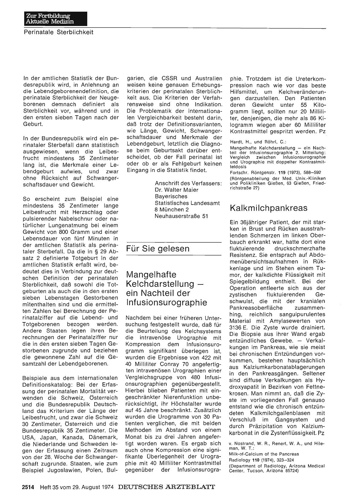 Vorschauseite 1: Kalkmilchpankreas