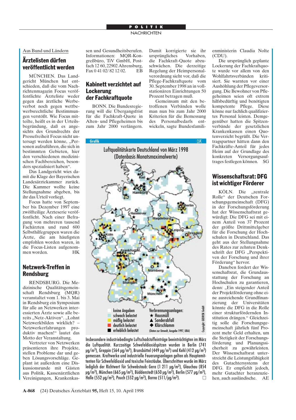 Vorschauseite 1: Wissenschaftsrat: DFG ist wichtiger Förderer