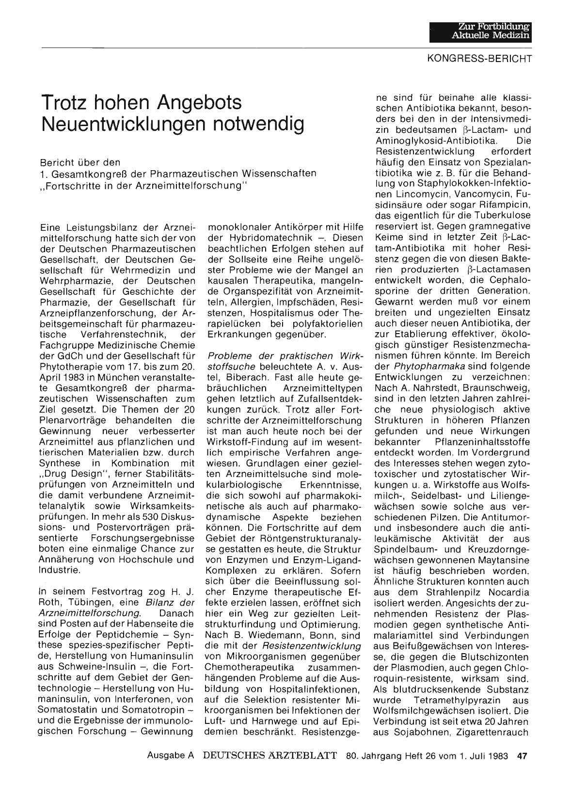 Vorschauseite 1: Trotz hohen Angebots Neuentwicklungen notwendig