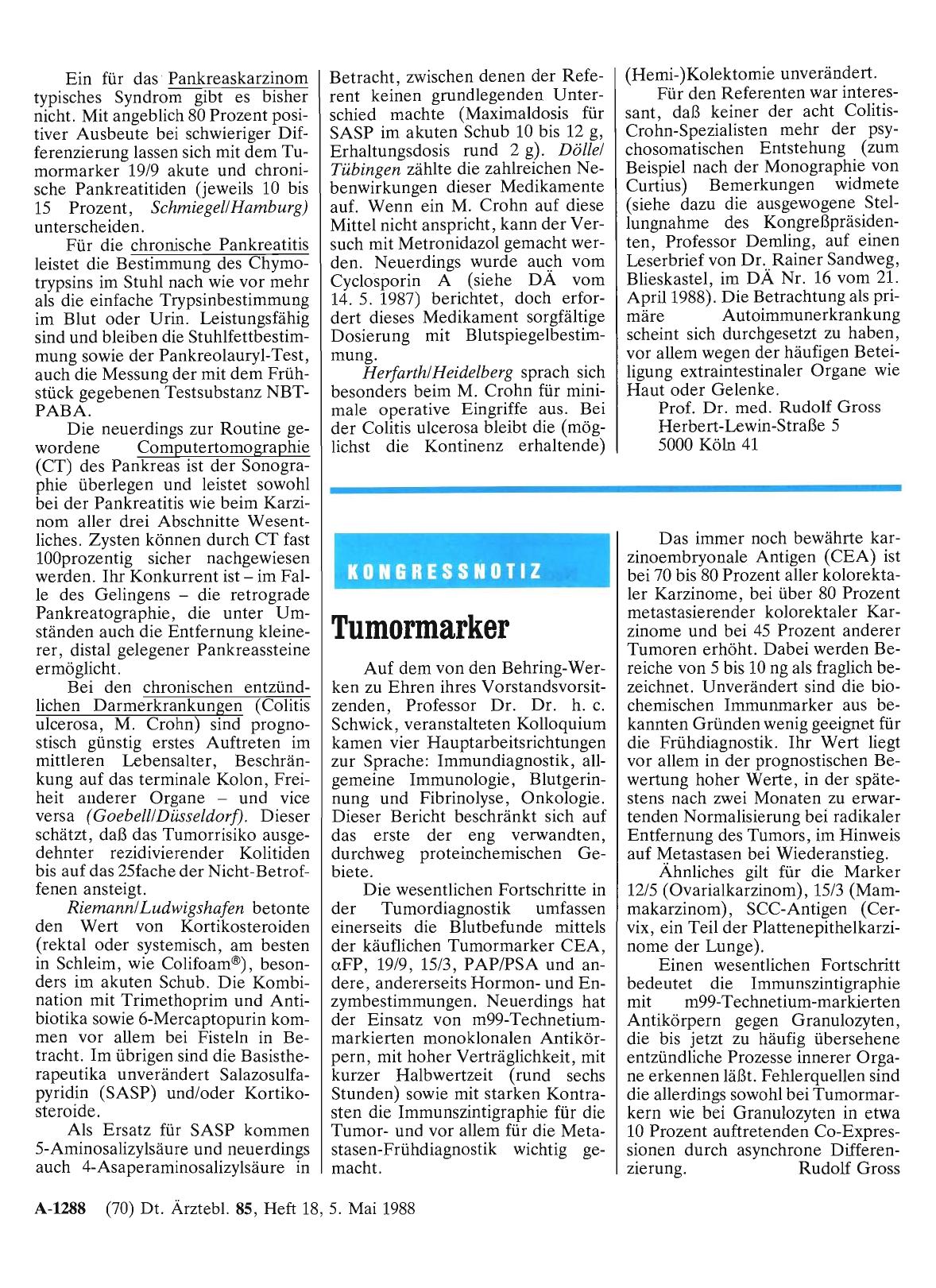Vorschauseite 1: Tumormarker
