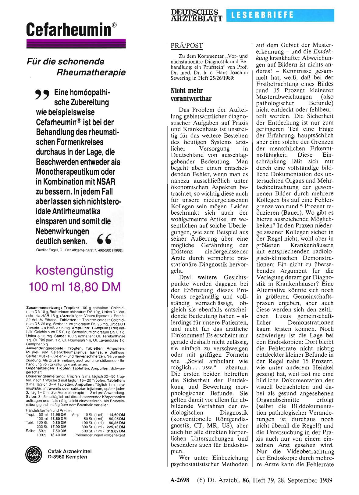 Vorschauseite 1: PRÄ/POST: Nicht mehr verantwortbar