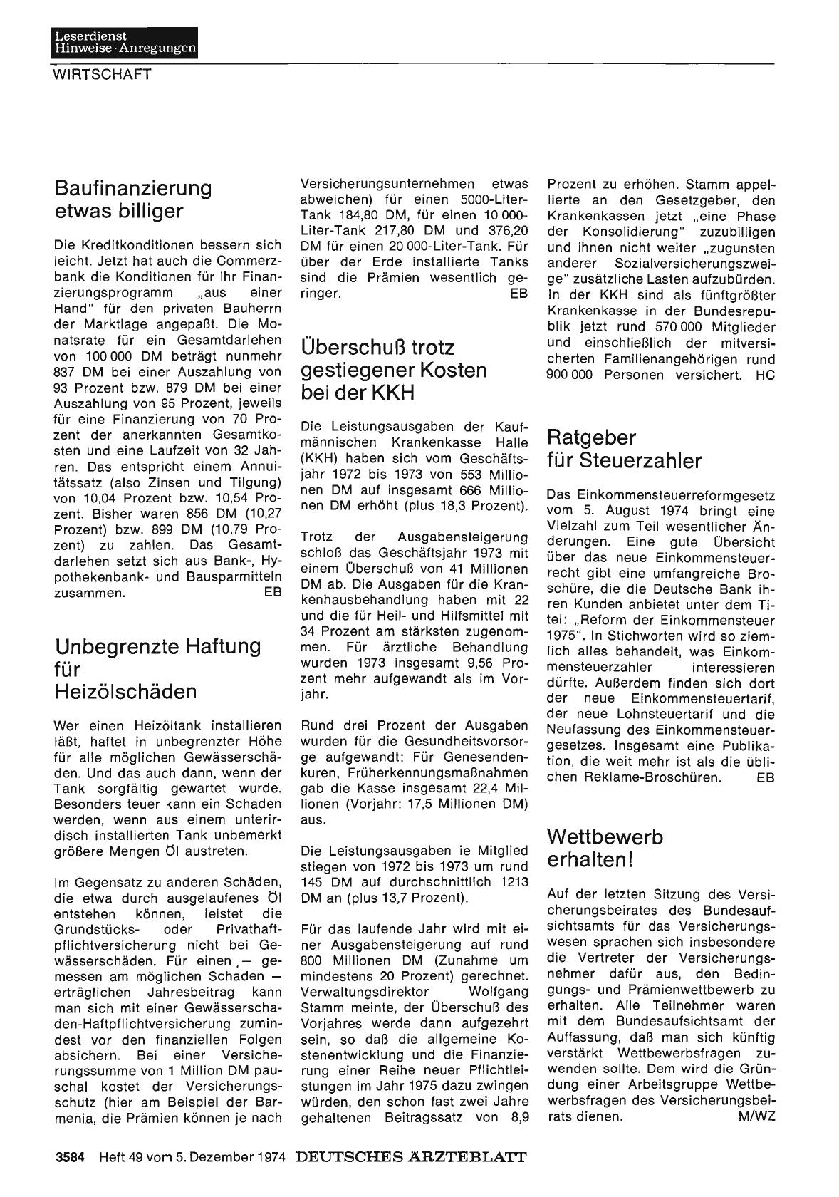 Vorschauseite 1: Baufinanzierung etwas billiger
