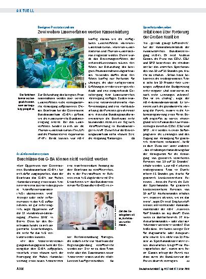 Vorschauseite 1: Arztinformationssystem: Beschlüsse des G-BA können nicht verkürzt werden