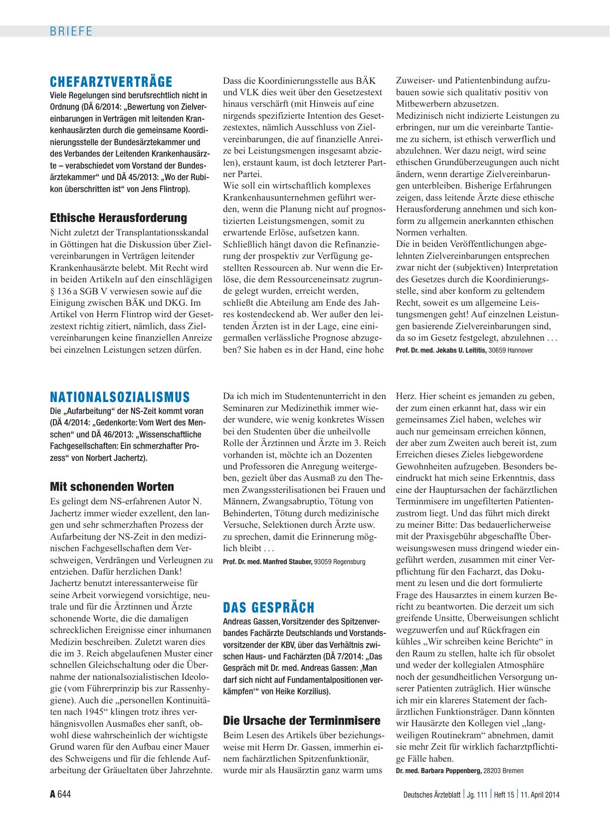 Vorschauseite 1: Das Gespräch: Die Ursache der Terminmisere