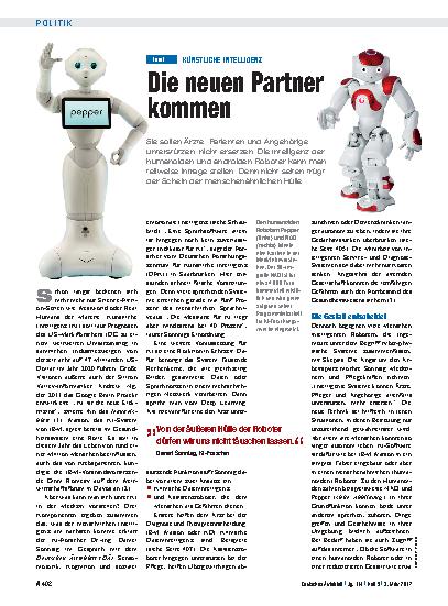 Vorschauseite 1: Künstliche Intelligenz: Die neuen Partner kommen