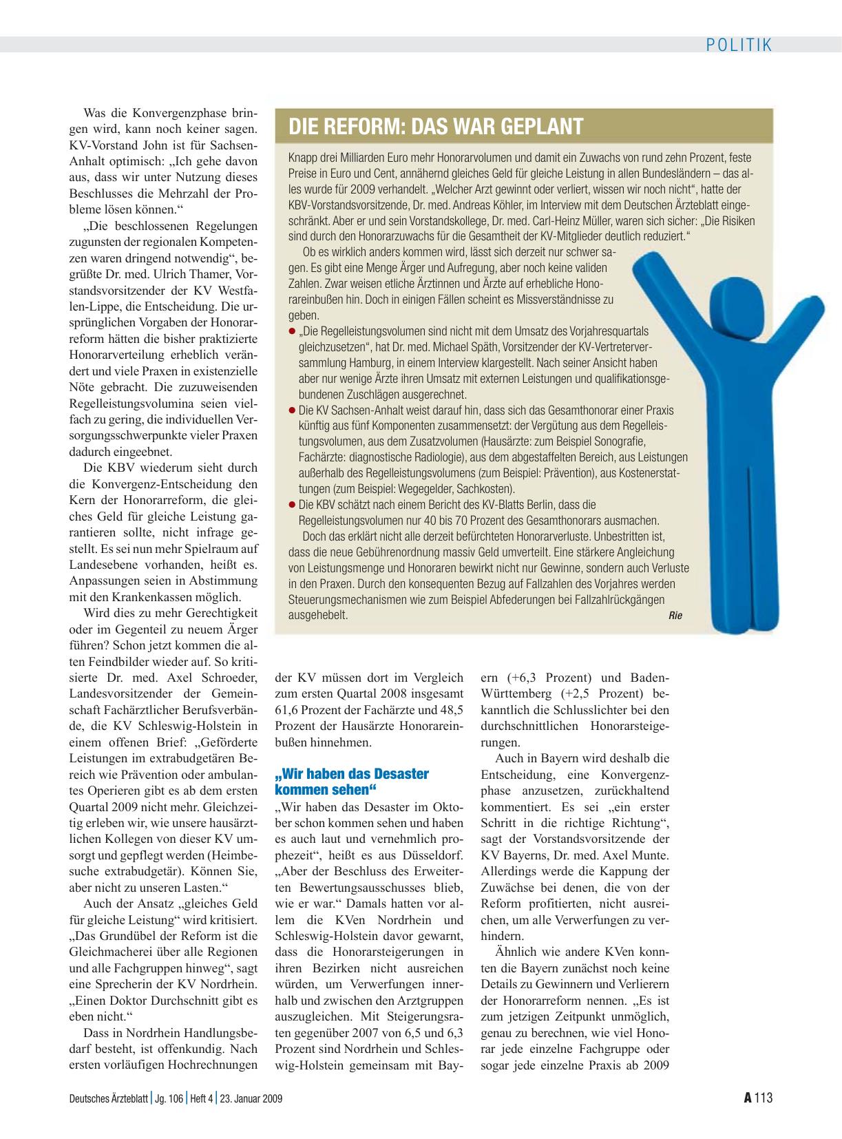 Vorschauseite 1: Die Reform: Das war geplant