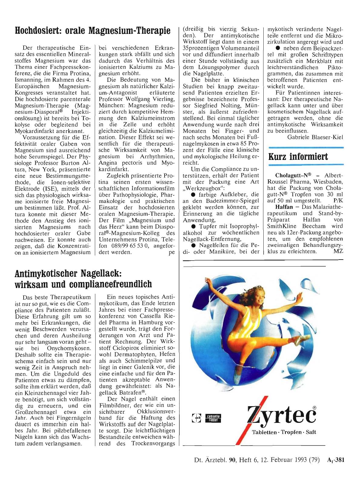 Vorschauseite 1: Hochdosiert: orale Magnesium-Therapie