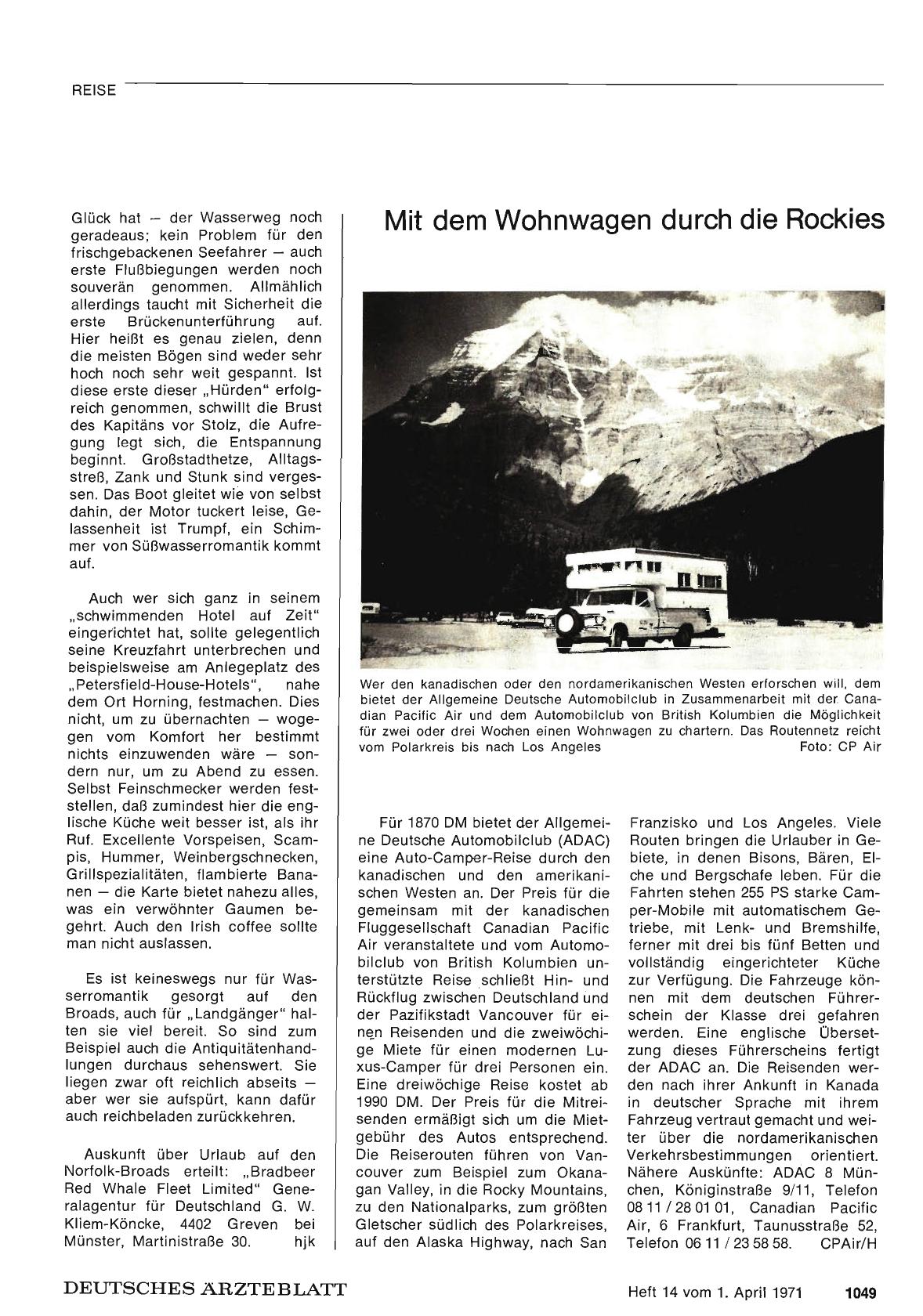 Vorschauseite 1: Mit dem Wohnwagen durch die Rockies