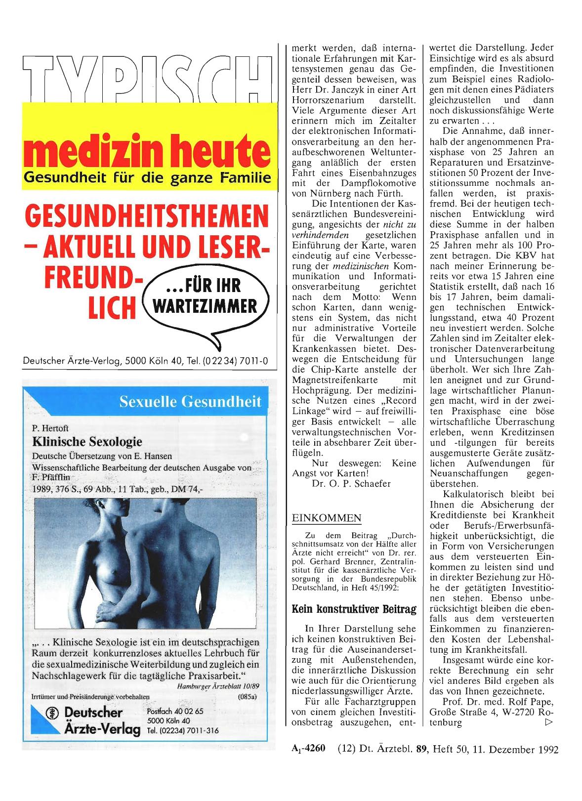 Vorschauseite 1: EINKOMMEN: Kein konstruktiver Beitrag