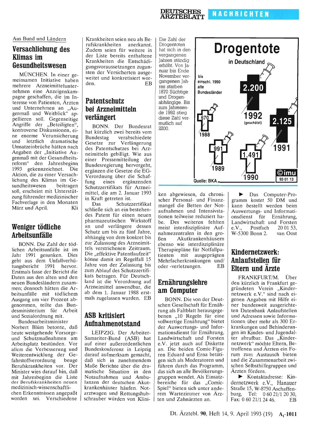Vorschauseite 1: ASB kritisiert Aufnahmenotstand