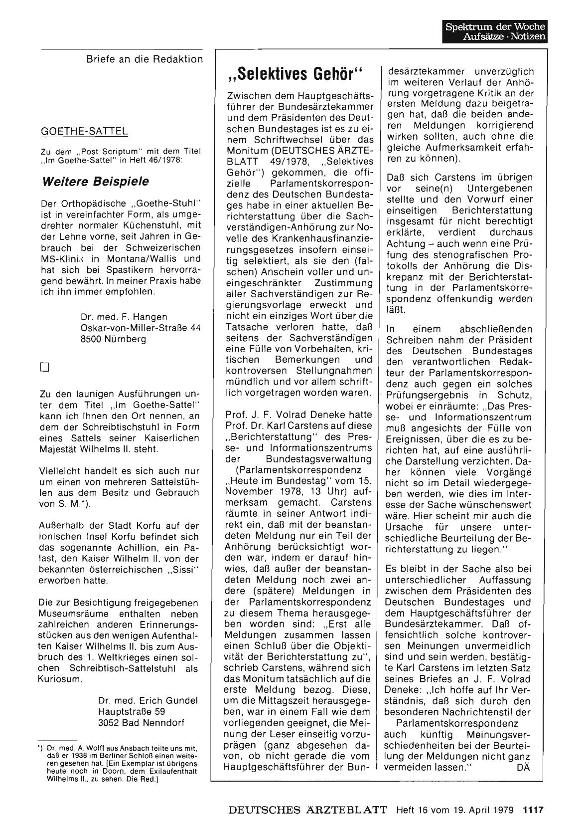Vorschauseite 1: GOETHE-SATTEL: Weitere Beispiele