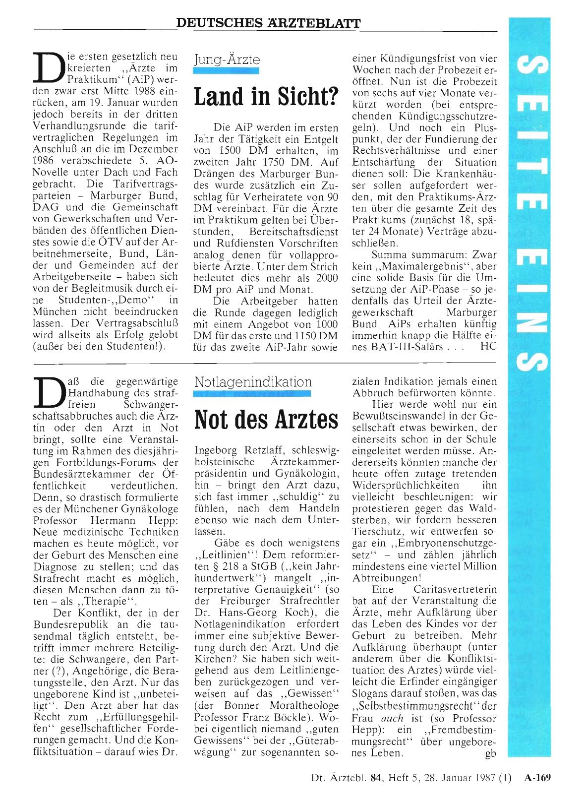 Vorschauseite 1: Jung-Ärzte: Land in Sicht?