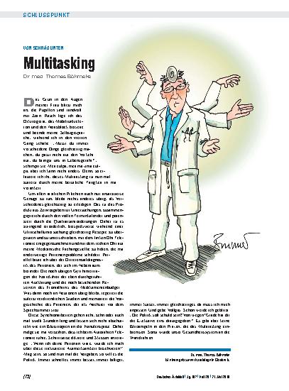 Vorschauseite 1: Von schräg unten: Multitasking