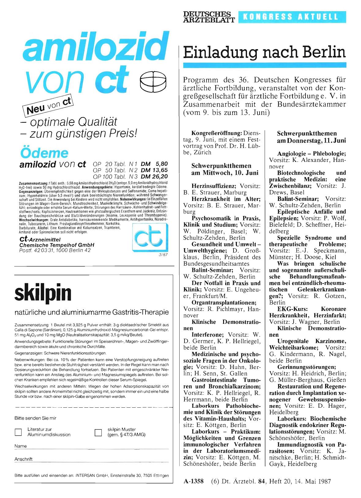 Vorschauseite 1: Einladung nach Berlin