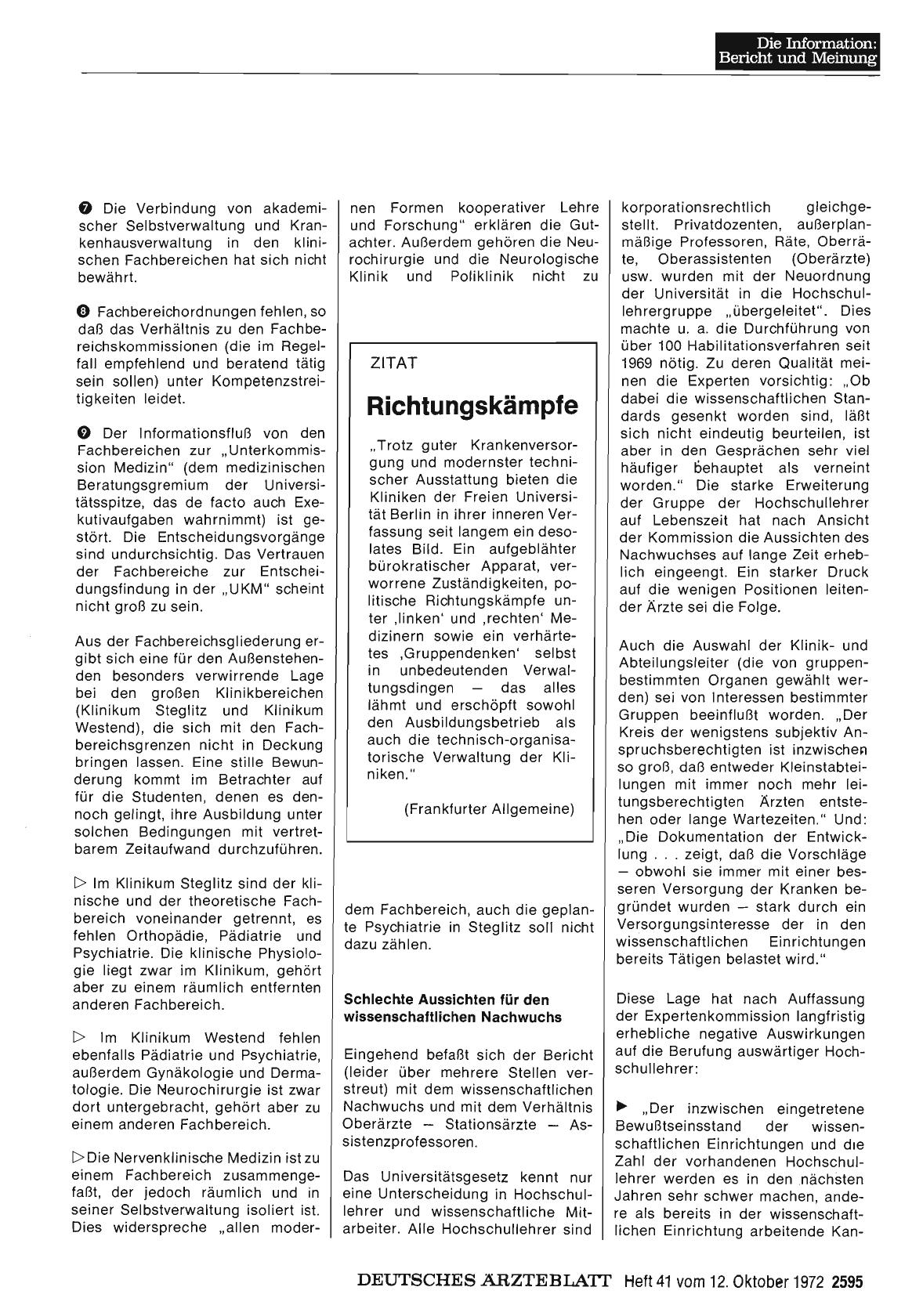 Vorschauseite 1: Richtungskämpfe