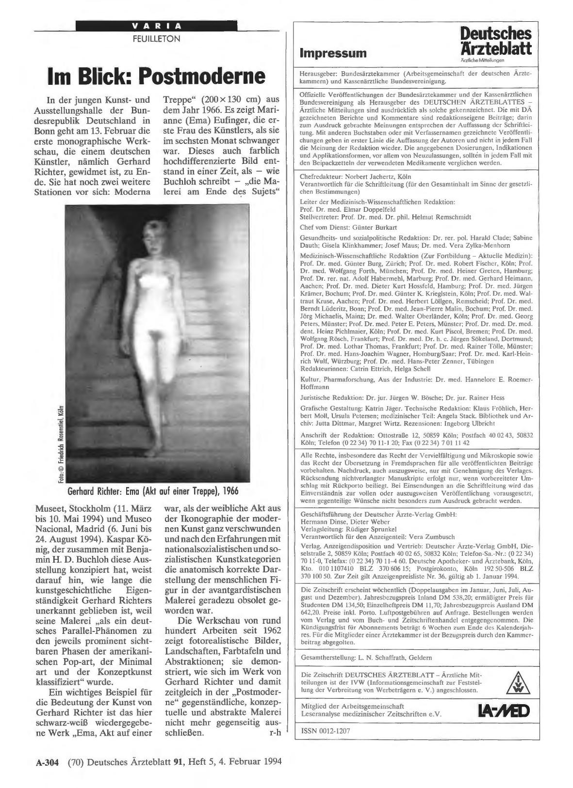 Vorschauseite 1: Im Blick: Postmoderne