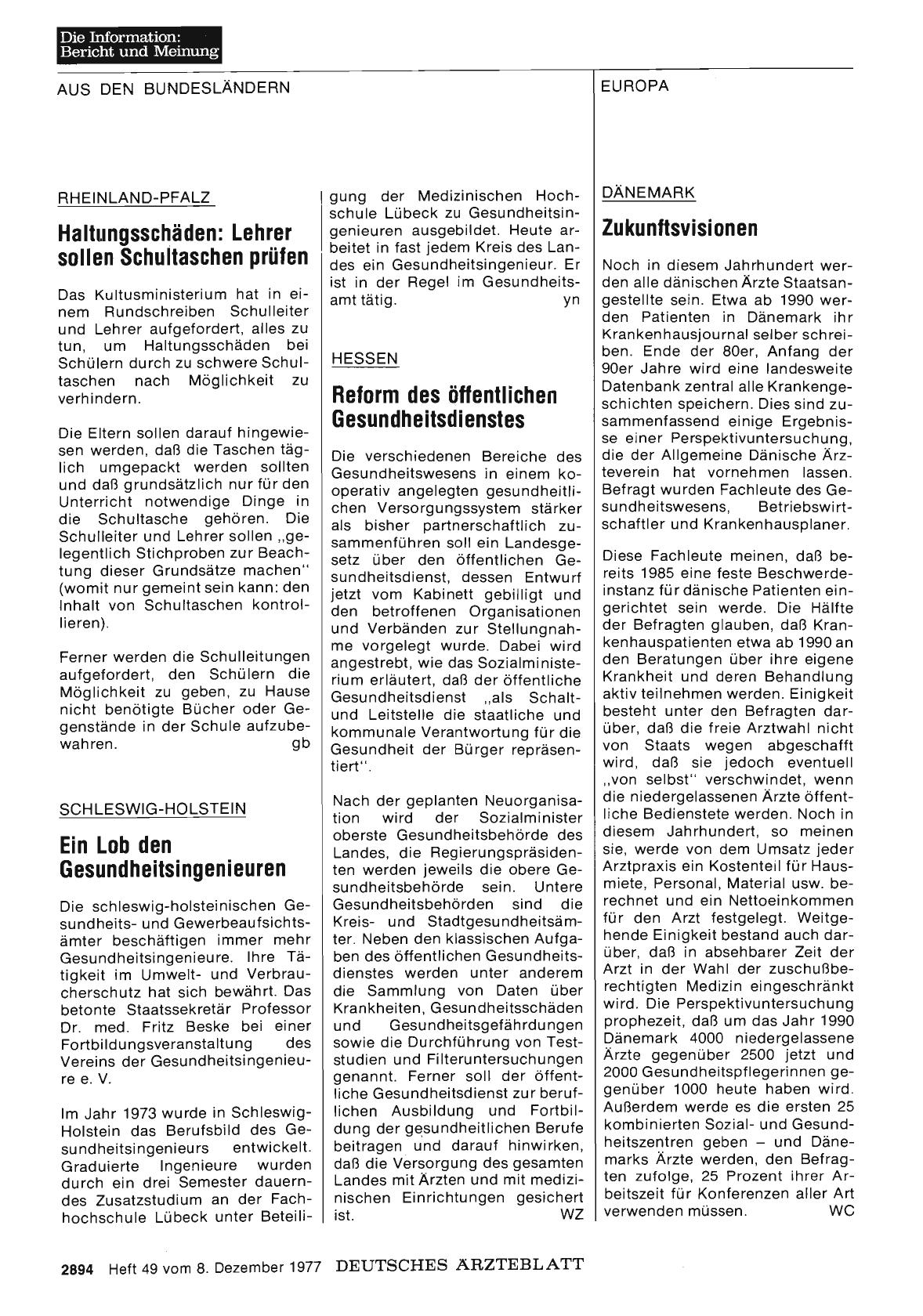 Vorschauseite 1: DÄNEMARK: Zukunftsvisionen
