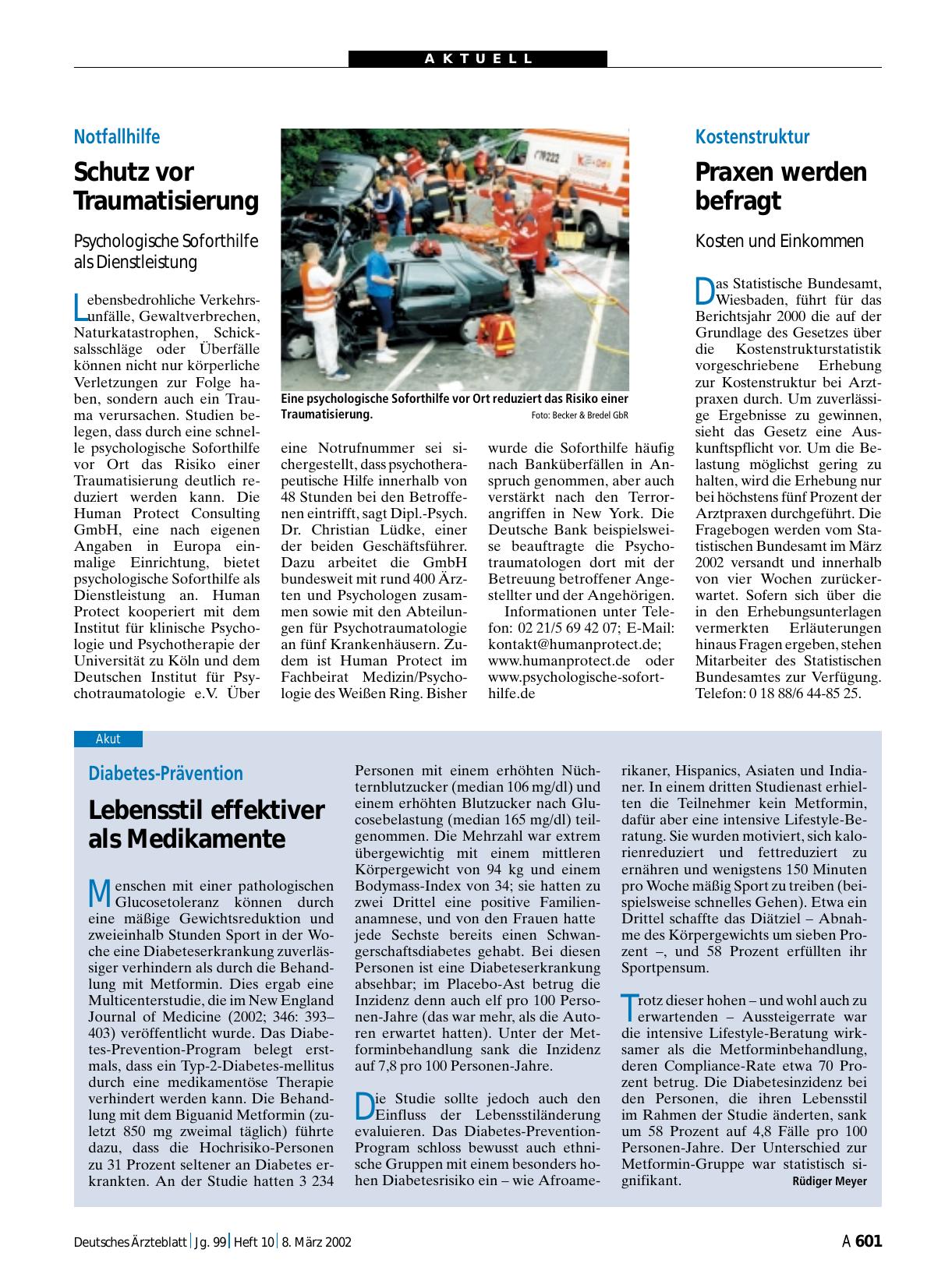 Vorschauseite 1: Diabetes-Prävention: Lebensstil effektiver als Medikamente