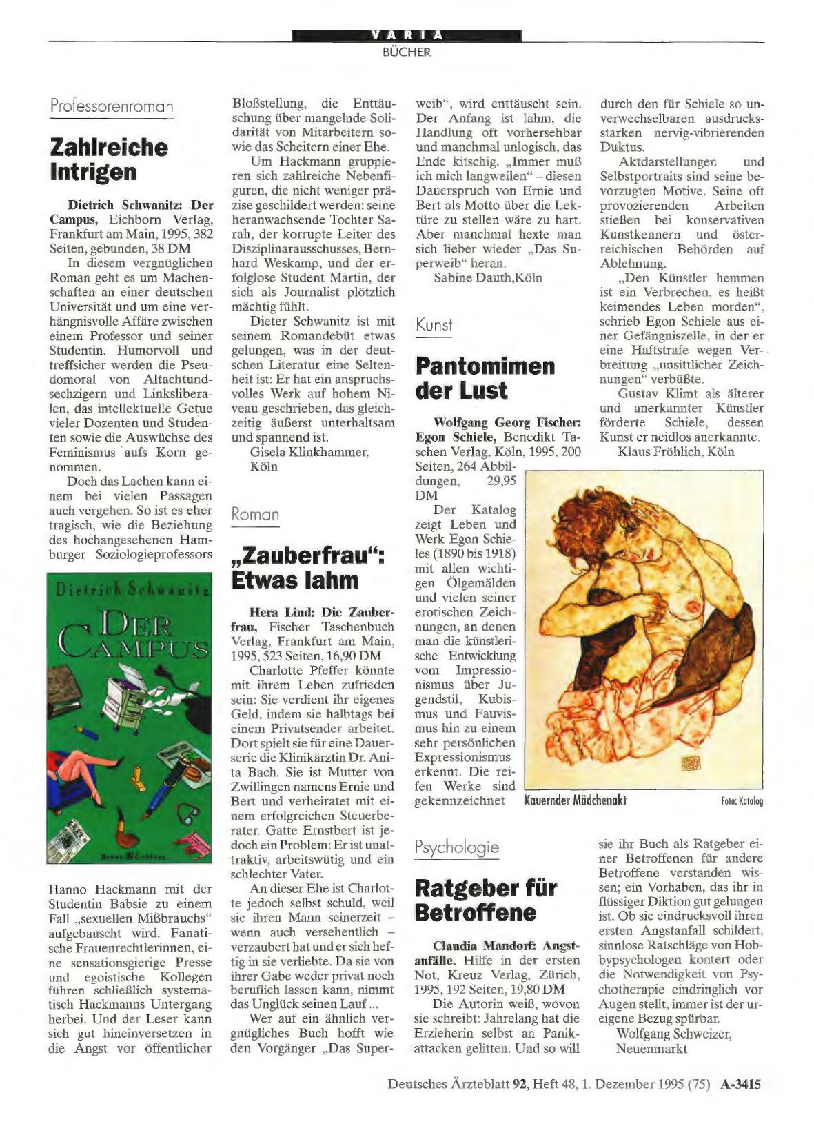 Vorschauseite 1: Roman: „Zauberfrau“: Etwas lahm
