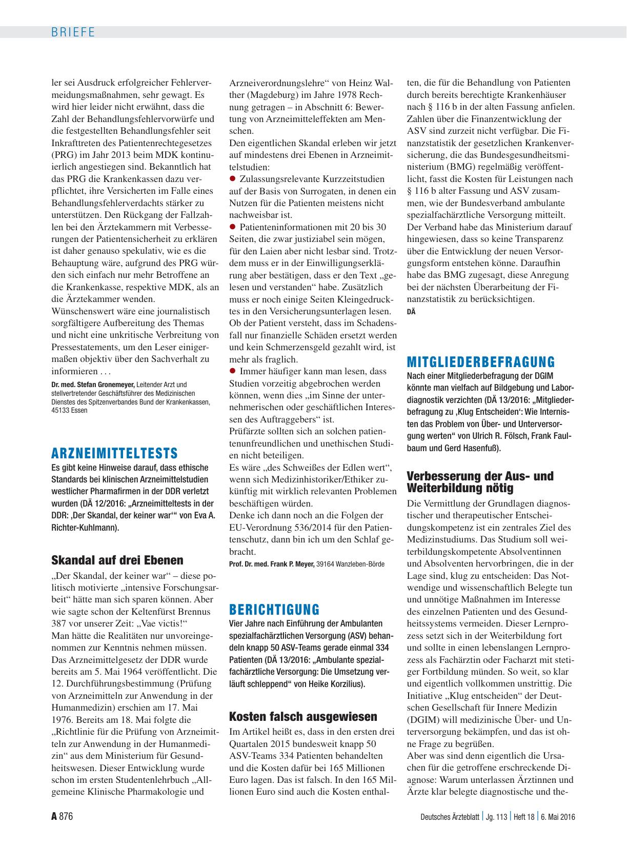 Vorschauseite 1: Berichtigung: Kosten falsch ausgewiesen
