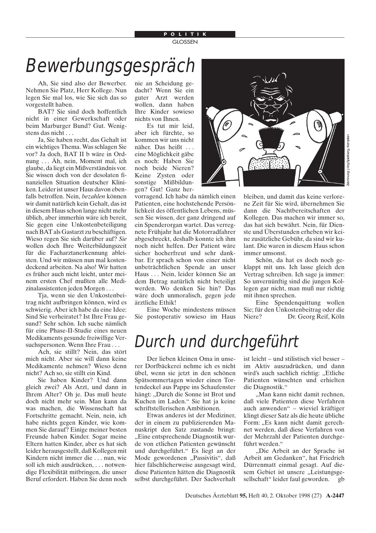 Vorschauseite 1: Bewerbungsgespräch