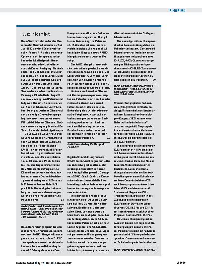 Vorschauseite 1: Kurz informiert