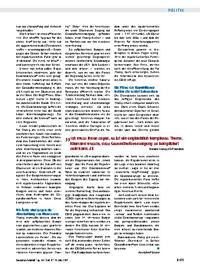 Vorschauseite 3: US-Gesundheitsreform: Republikaner geraten unter Druck
