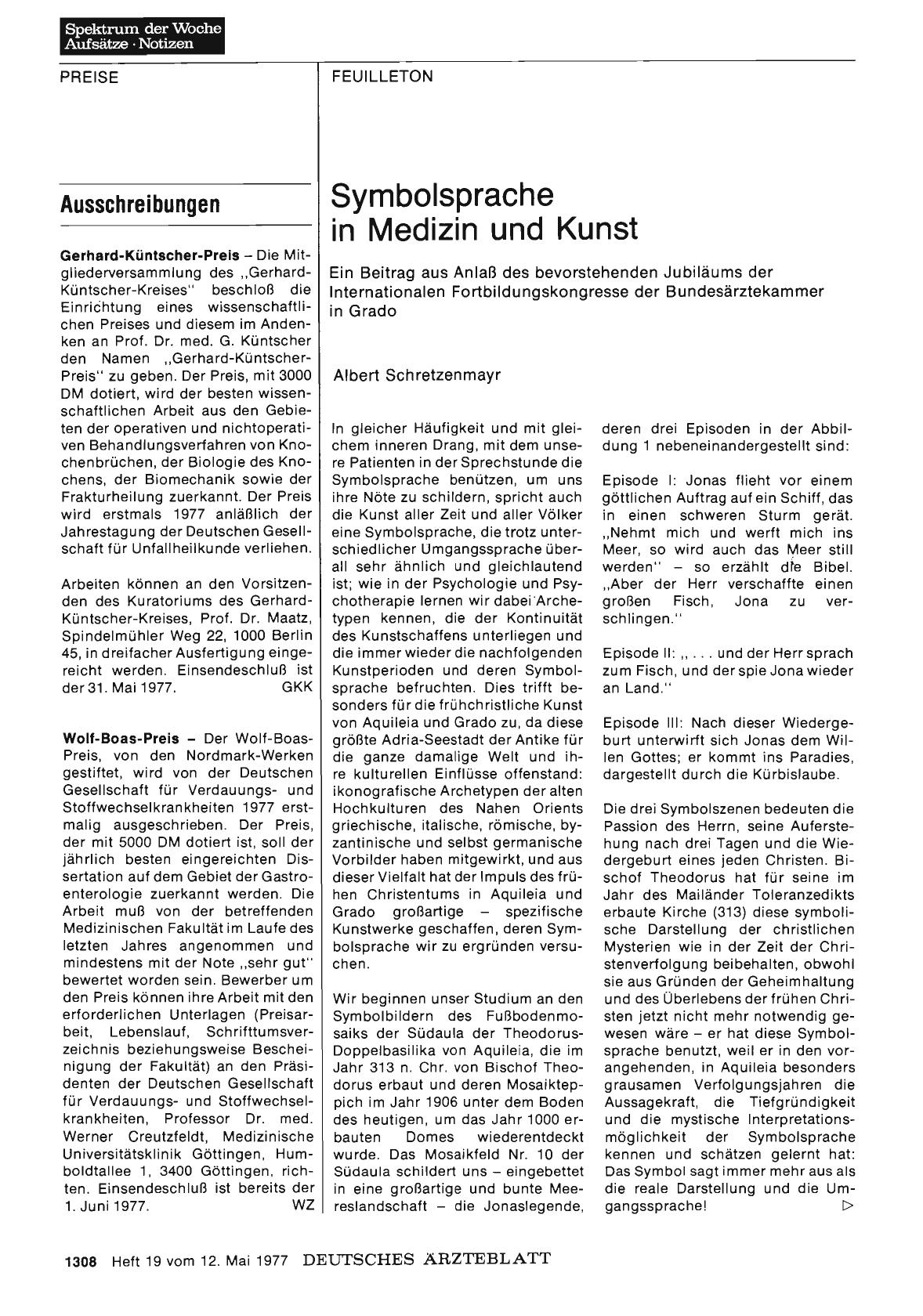 Vorschauseite 1: Ausschreibungen